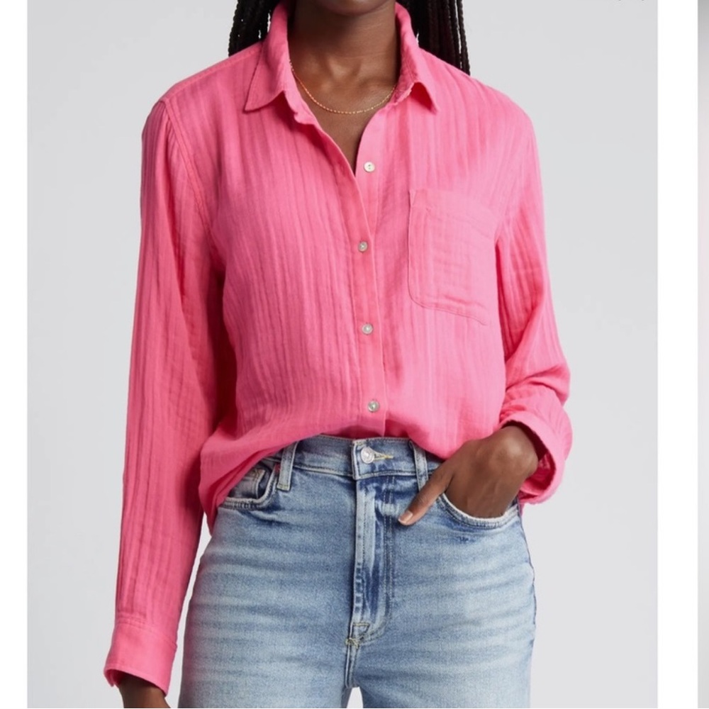 Rails Ellis Shirt in Malibu Pink